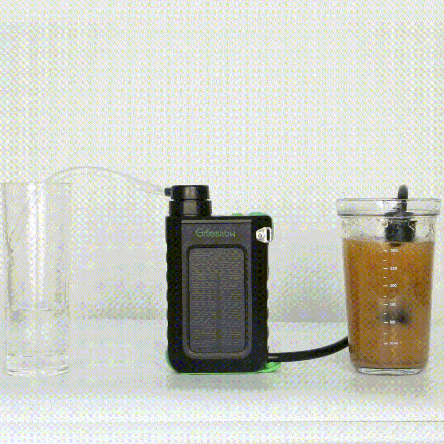 【防災士推奨】Greeshow 電動式携帯浄水器 GS-2811|ソーラーパネル&手回し発電機搭載|アウトドア・防災に最適な5段階浄水システム