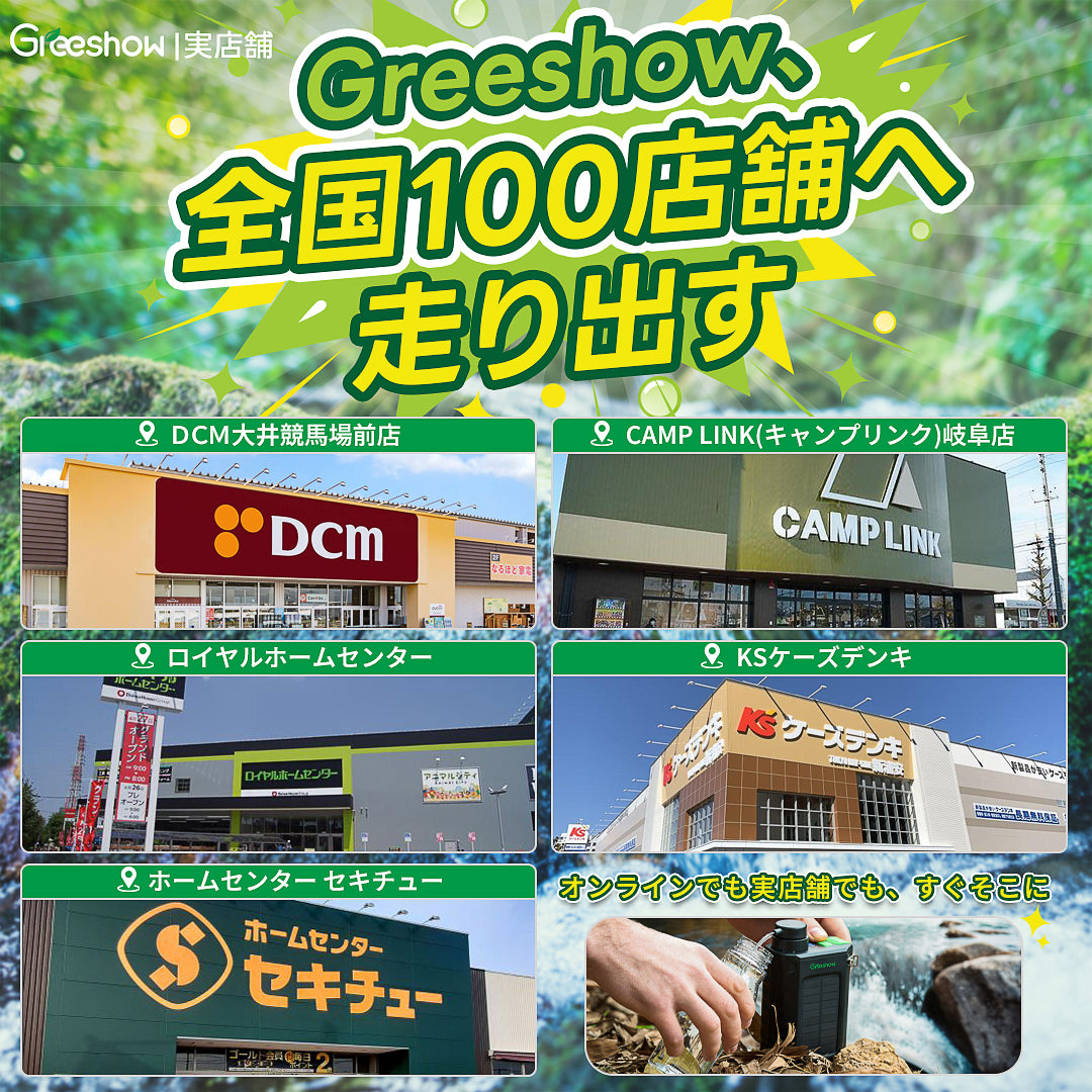 Greeshow 携帯浄水器 | 防災グッズ | 持続可能な技術とユーザー中心の Greeshow 携帯浄水器 | 防災グッズ | 持続可能な技術とユーザー中心の